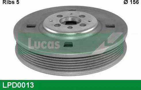 Lucas Engine Drive LPD0013 - Ремінний шків, колінчастий вал autocars.com.ua
