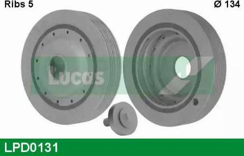 Lucas Engine Drive LPD0131 - Ремінний шків, колінчастий вал autocars.com.ua