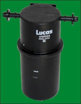 Lucas Filters LFDF253 - Паливний фільтр autocars.com.ua