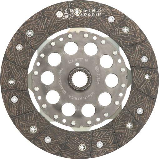 LUK 323 0727 10 - Диск зчеплення autocars.com.ua