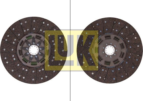 LUK 338 0126 10 - Диск зчеплення autocars.com.ua