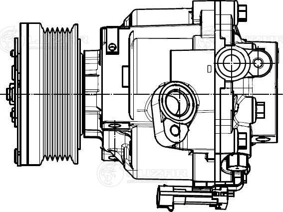 Luzar LCAC0595 - Компрессор кондиционера Opel Mokka 13--Chevrolet Aveo T300 11- 1.6i-1.8i  LCAC 0595 Luzar autocars.com.ua