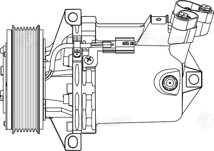 Luzar LCAC 0976 - Компресор, кондиціонер autocars.com.ua