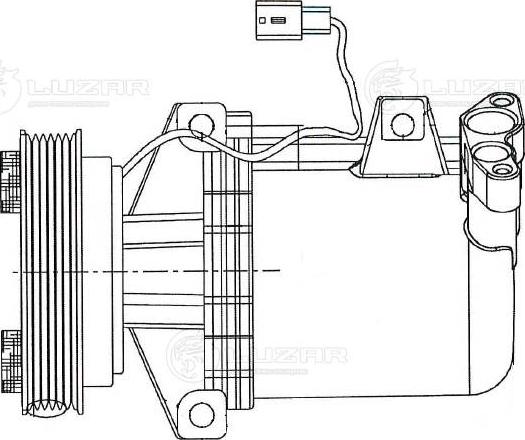 Luzar LCAC0978 - Компрессор кондиционера avtokuzovplus.com.ua