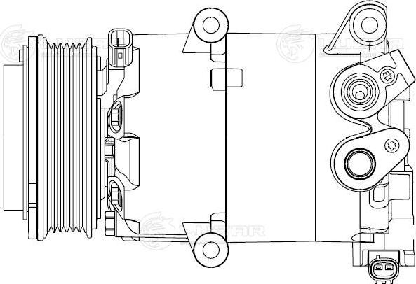 Luzar LCAC1005 - Компрессор кондиционера Ford Kuga II 13- 1.5T-1.6T LCAC 1005 LCAC 1005 Luzar autocars.com.ua