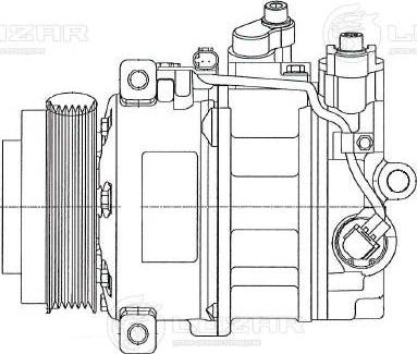 Luzar LCAC1550 - Компресор, кондиціонер autocars.com.ua