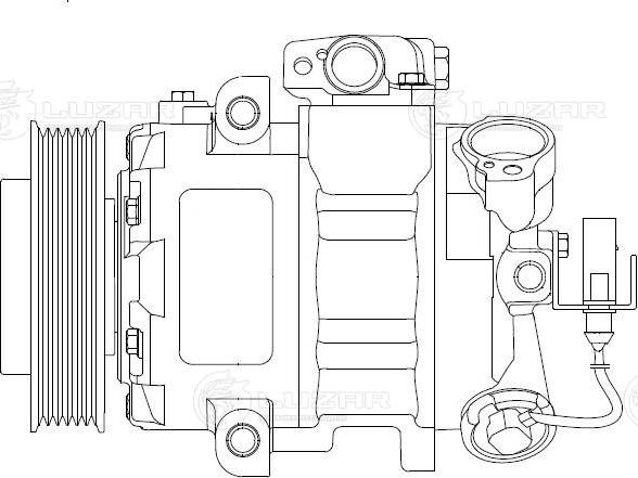 Luzar LCAC 1814 - Компресор, кондиціонер autocars.com.ua
