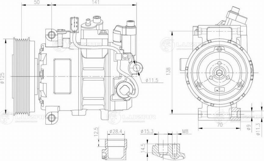 Luzar LCAC 1832 - Компрессор кондиционера autodnr.net