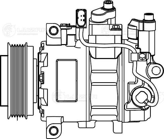 Luzar LCAC 1870 - Компрессор кондиц. для а-м Audi A4 B7 04--A6 C6 04- LCAC 1870 autodnr.net