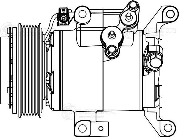 Luzar LCAC 2505 - Компресор, кондиціонер autocars.com.ua