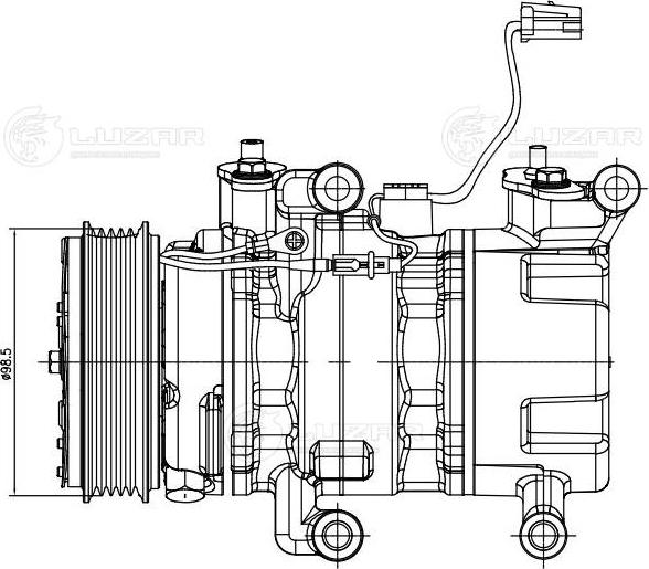Luzar LCAC 2521 - Компрессор кондиционера avtokuzovplus.com.ua