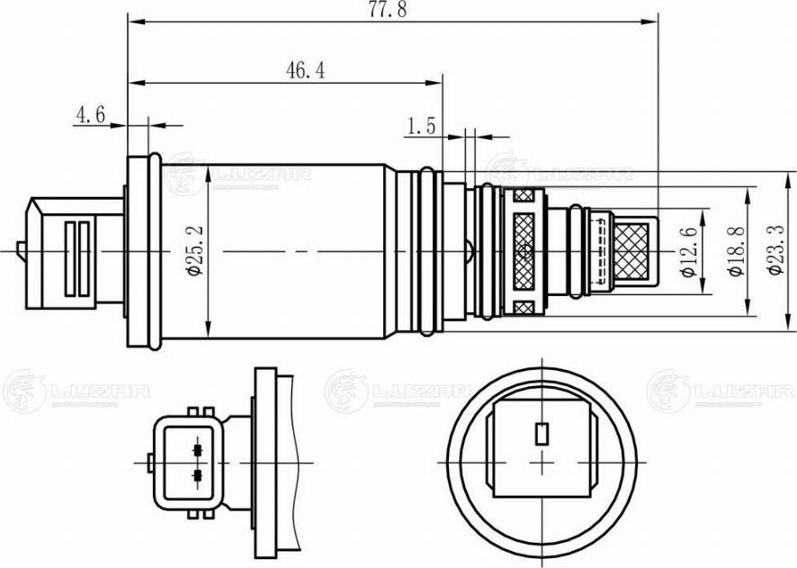 Luzar LCCV 0801 - Регулюючий клапан, компресор autocars.com.ua