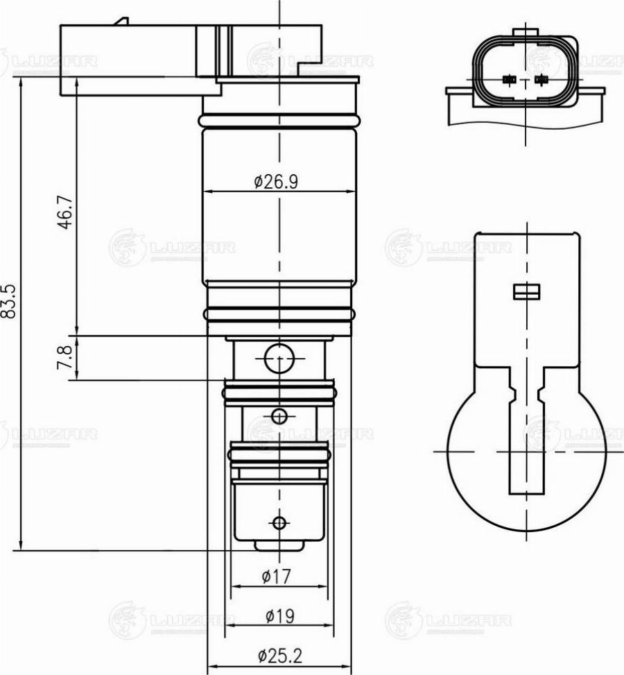 Luzar LCCV 1801 - Регулирующий клапан, компрессор avtokuzovplus.com.ua