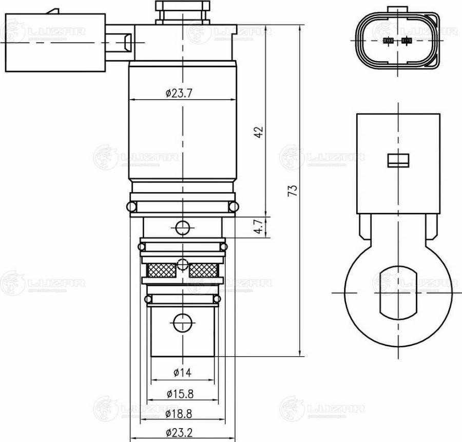 Luzar LCCV 1803 - Регулирующий клапан, компрессор avtokuzovplus.com.ua