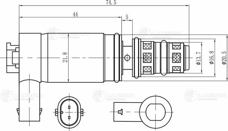 Luzar LCCV 2103 - Регулюючий клапан, компресор autocars.com.ua