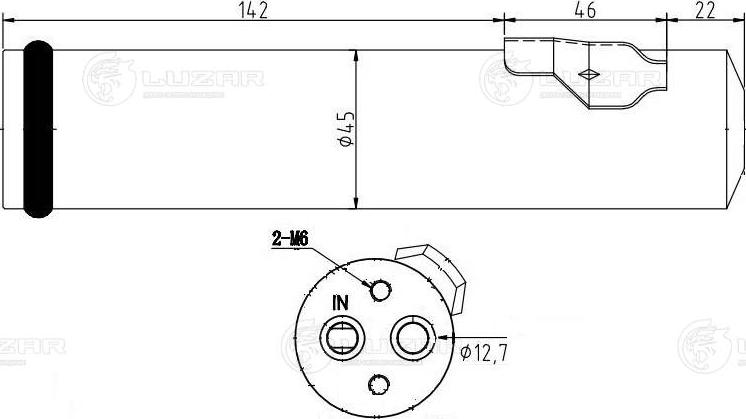 Luzar LCR 0806 - Осушувач, кондиціонер autocars.com.ua