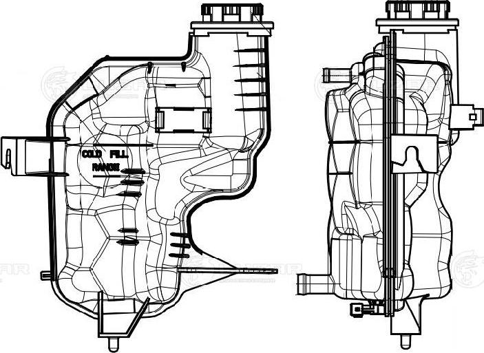 Luzar LET 1012 - Компенсаційний бак, охолоджуюча рідина autocars.com.ua