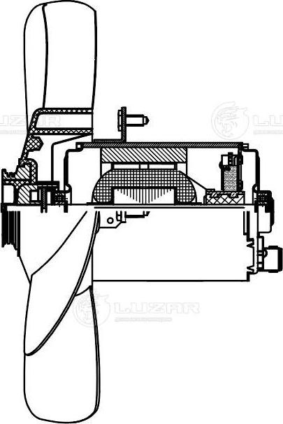 Luzar LFc 1813 - Вентилятор, охлаждение двигателя avtokuzovplus.com.ua