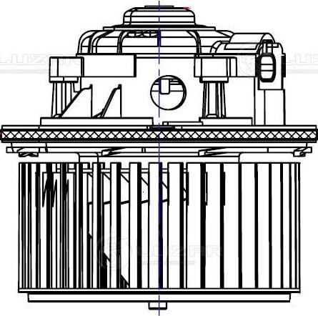 Luzar LFh 0580 - Електродвигун, вентиляція салону autocars.com.ua