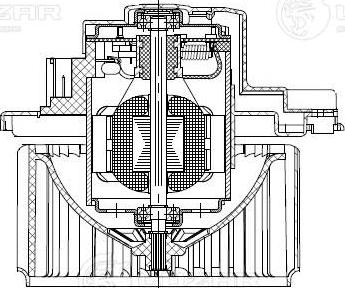 Luzar LFh 1150 - Электродвигатель, вентиляция салона avtokuzovplus.com.ua