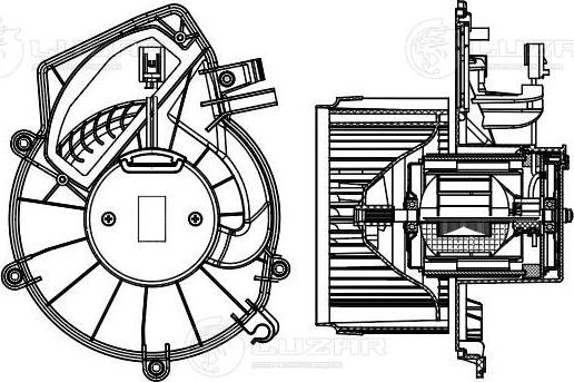 Luzar LFh 1543 - Электродвигатель, вентиляция салона avtokuzovplus.com.ua