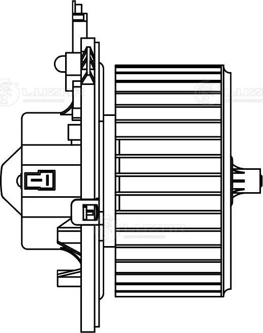 Luzar LFh 1630 - Электродвигатель, вентиляция салона avtokuzovplus.com.ua