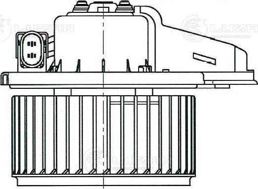 Luzar LFH 1850 - Электродвигатель, вентиляция салона avtokuzovplus.com.ua