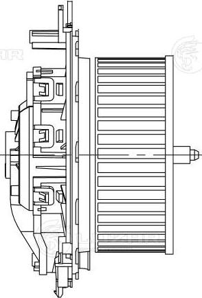 Luzar LFh 18EM - Э-вентилятор отоп. для а-м Skoda Octavia A7 13--VW Golf VII 12- LFh 18EM autodnr.net