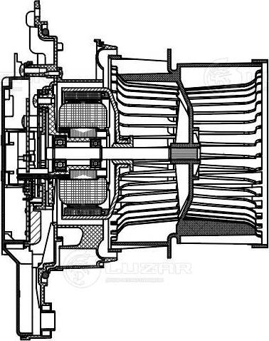 Luzar LFh 1941 - Електродвигун, вентиляція салону autocars.com.ua