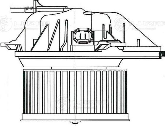 Luzar LFh 2022 - Э-вентилятор отоп. для а-м PSA Berlingo I 96--Partner I 96- A-C LFh 2022 autodnr.net