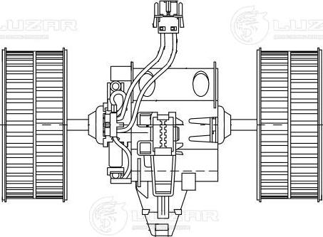 Luzar LFh 26E6 - Электродвигатель, вентиляция салона avtokuzovplus.com.ua