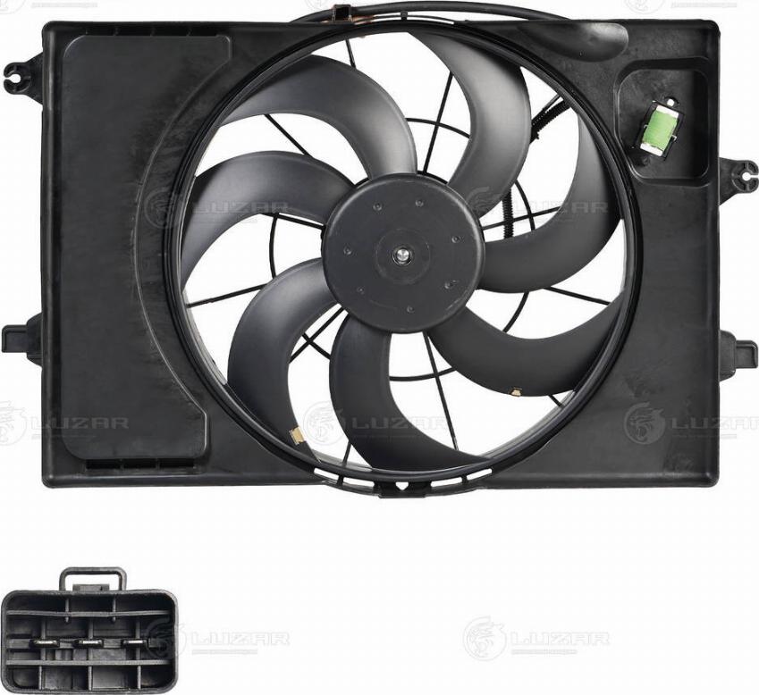 Luzar LFK 0821 - Вентилятор, охолодження двигуна autocars.com.ua