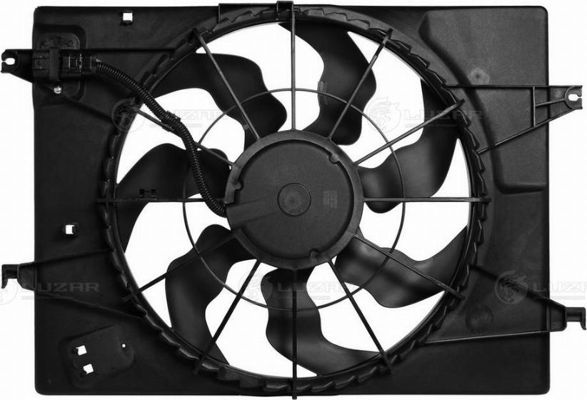 Luzar LFK 0885 - Э-вентилятор охл. для а-м Hyundai Tucson 04--KIA Sportage II 04- с кожухом и резист. тип Hall autodnr.net