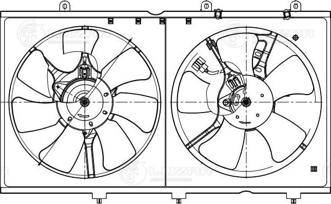 Luzar LFK 1100 - Вентилятор, охлаждение двигателя avtokuzovplus.com.ua