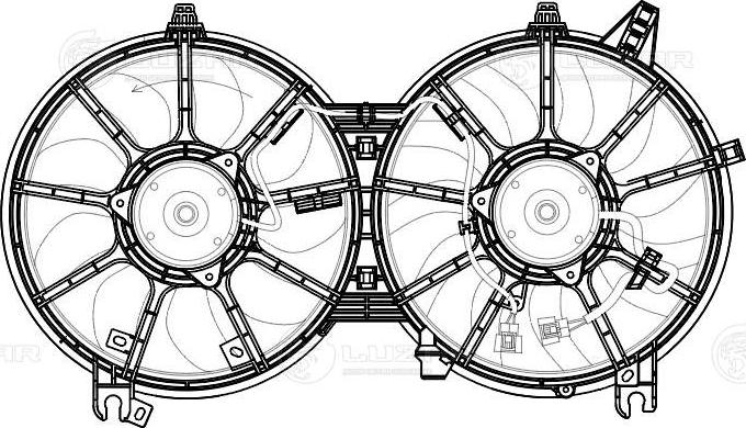 Luzar LFK 1435 - Вентилятор, охолодження двигуна autocars.com.ua