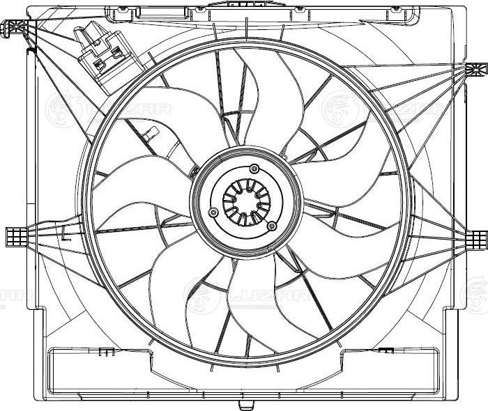 Luzar LFK 1547 - Вентилятор, охлаждение двигателя avtokuzovplus.com.ua