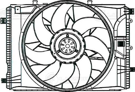 Luzar LFK1550 - Вентилятор, охлаждение двигателя avtokuzovplus.com.ua