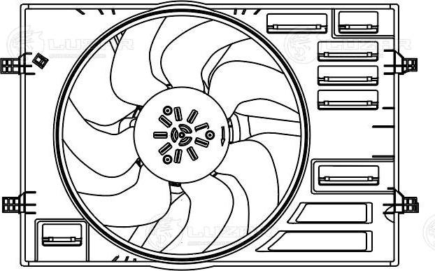 Luzar LFK 1812 - Вентилятор, охолодження двигуна autocars.com.ua
