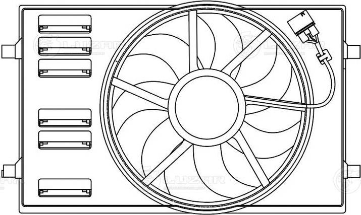 Luzar LFK 1816 - Вентилятор, охолодження двигуна autocars.com.ua