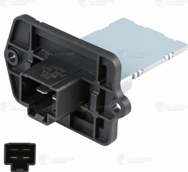 Luzar LFR 0812 - Опір, реле, вентилятор салону autocars.com.ua