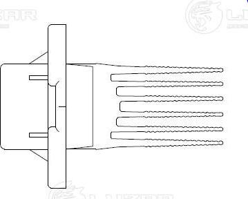 Luzar LFR 0880 - Опір, реле, вентилятор салону autocars.com.ua