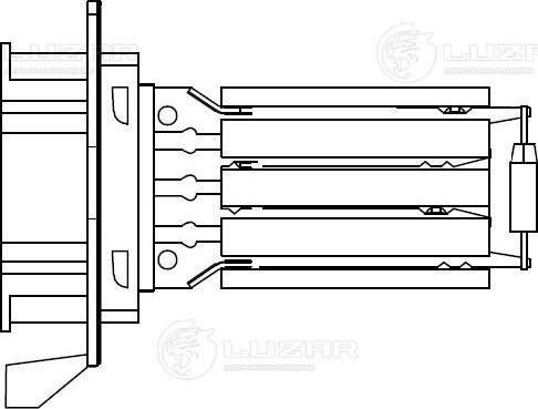 Luzar LFR 0997 - Опір, реле, вентилятор салону autocars.com.ua