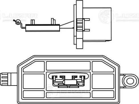 Luzar LFR 1014 - Опір, реле, вентилятор салону autocars.com.ua
