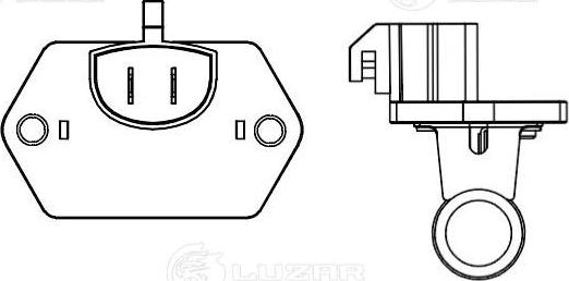 Luzar LFR 1031 - Резистор э-вент. охл. для а-м Ford Fiesta 01--Fusion 02- A-C LFR 1031 autodnr.net