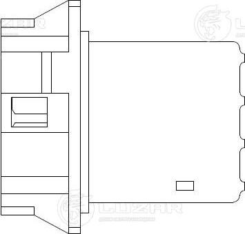 Luzar LFR 1410 - Сопротивление, реле, вентилятор салона avtokuzovplus.com.ua