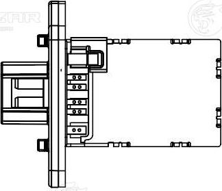 Luzar LFR 1495 - Резистор э-вент. отоп. для а-м Nissan Almera Classic B10 05- LFR 1495 autodnr.net