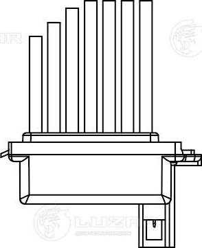Luzar LFR 1849 - Сопротивление, реле, вентилятор салона avtokuzovplus.com.ua