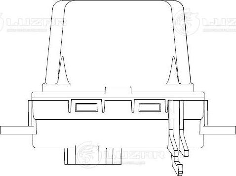 Luzar LFR 1855 - Резистор э-вент. отоп. для а-м VW Touareg 02--Audi Q7 05- auto A-C LFR 1855 autodnr.net