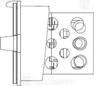 Luzar LFR 2166 - Сопротивление, реле, вентилятор салона autodnr.net