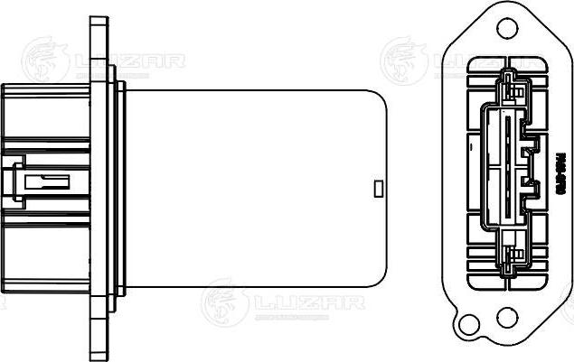 Luzar LFR 2540 - Опір, реле, вентилятор салону autocars.com.ua